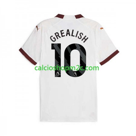 Manchester City Jack Grealish 10 Maglia Trasferta 2023/2024 Manica Corta